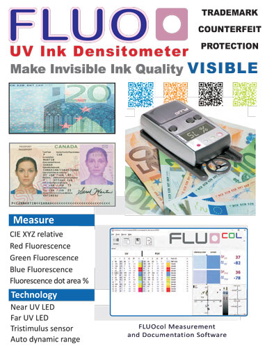 Invisible UV Ink Densitometer