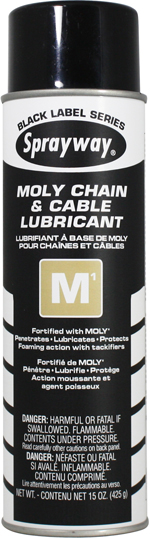 Sprayway #291 M1 Moly Chain & Cable Lubricant
