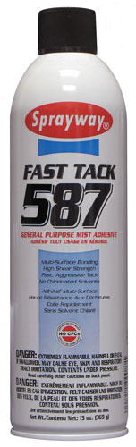 Sprayway #587 Fast Tack General Purpose Mist Adhesive - CA Compliant