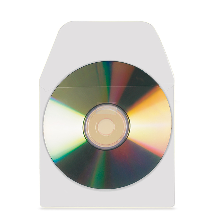 3L Self-Adhesive CD/DVD Pockets with Flap