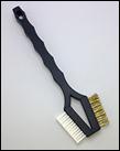 Double Sided Cleaning Brush - Brass and Nylon Bristles