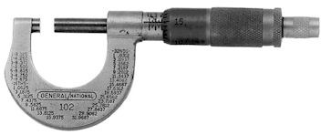 #102 0-1" Utility Micrometer