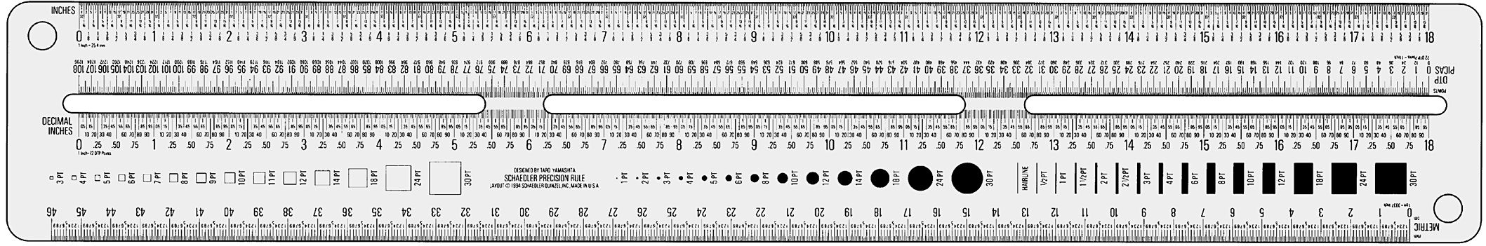 Schaedler Precision Ruler Set