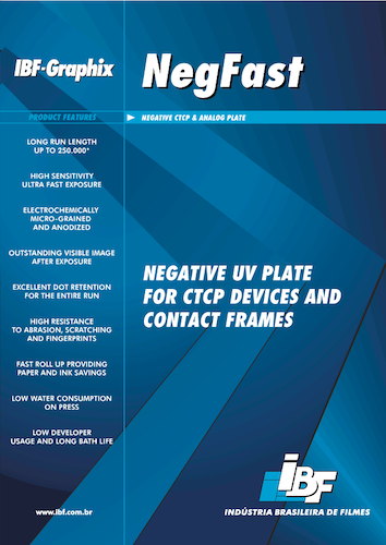 IBF NegFast Negative UV Plate for CTCP Devices and Contact Frames