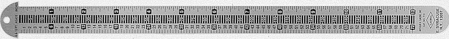 #713 - Stainless Steel Printers Line Gauge
