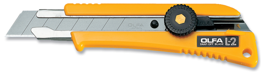 OLFA Rubber Inset Utility Knife (L-2)