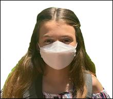 KN95 Face Mask - Flat White Folding Respirator Mask Child Size