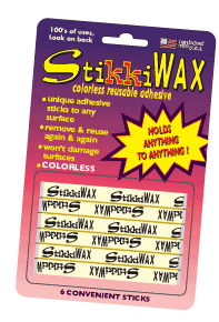 StikkiWax - Colorless Reusable Adhesive