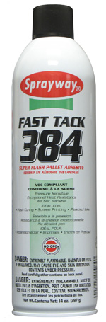Sprayway #384 Fast Tack Super Flash Pallet Adhesive
