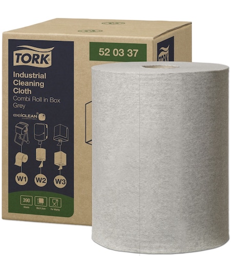 Tork Premium Multipurpose Cloth 520, Centerfeed - Grey (W2)